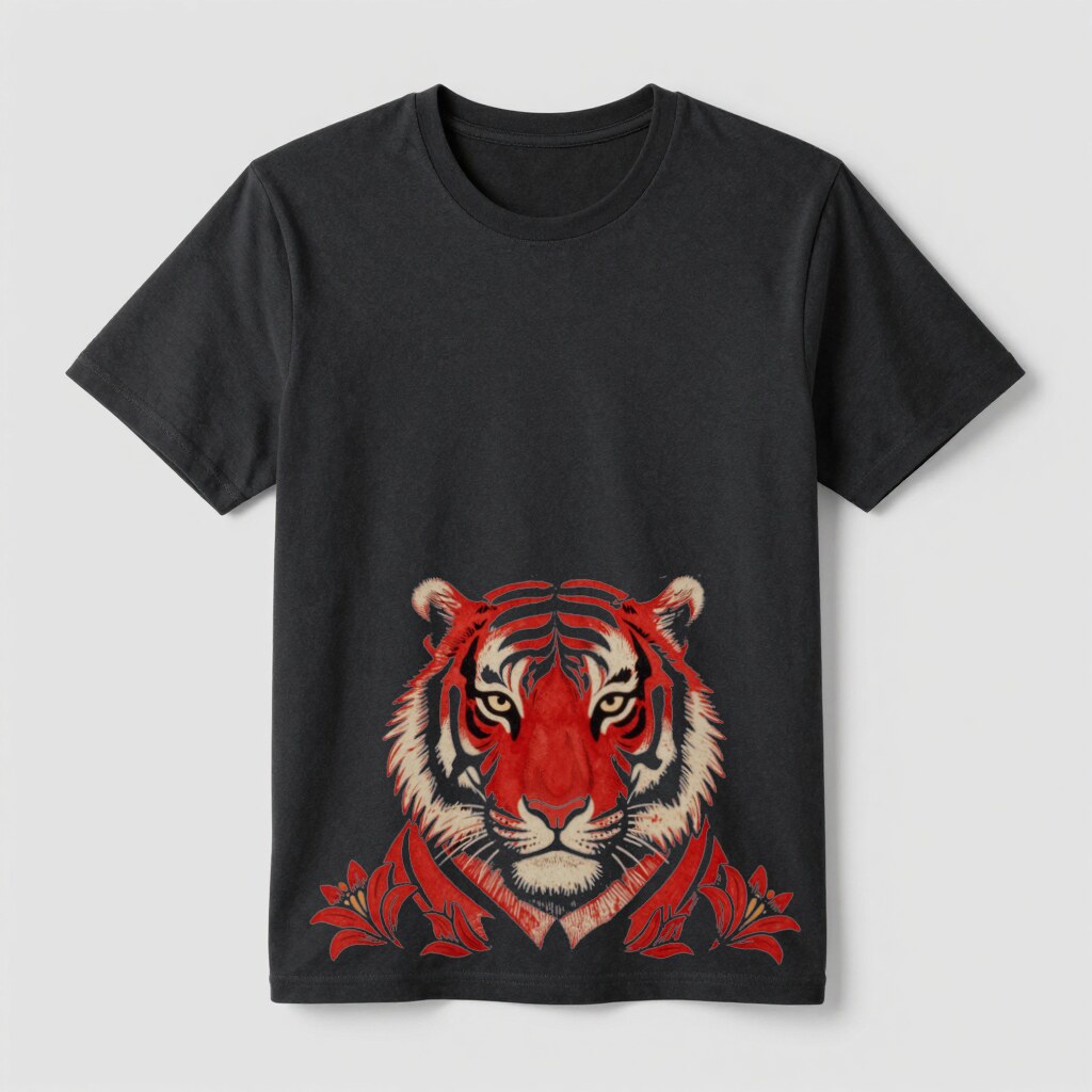 T-shirt with Tiger flag logo